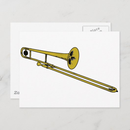 Trombone-Getriebe Postkarte (Vorne/Hinten)