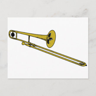 Trombone-Getriebe Postkarte