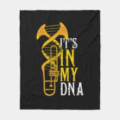 Trombone Gift Men Jazz Music Marching Band Fleecedecke (Vorderseite)