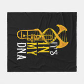 Trombone Gift Men Jazz Music Marching Band Fleecedecke (Vorderseite (Horizontal))