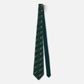 Trombone Green Neck Tie Krawatte (Vorderseite)