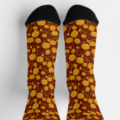 Trombone Halloween Pumpkin-Muster Socken (Oben)