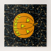 Trombone Halloween Pumpkin Puzzle (Horizontal)