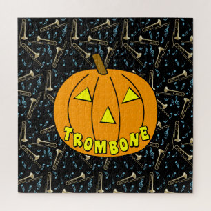 Trombone Halloween Pumpkin Puzzle