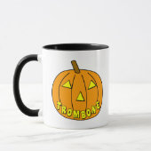 Trombone Halloween Pumpkin Tasse (Links)