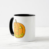 Trombone Halloween Pumpkin Tasse (Vorderseite Links)
