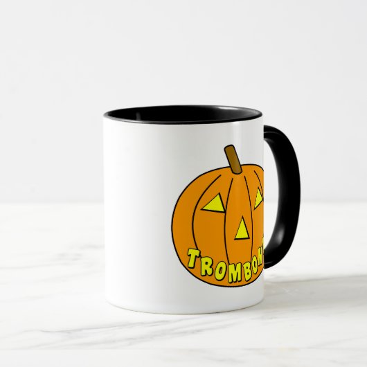 Trombone Halloween Pumpkin Tasse (VorderseiteRechts)