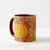 Trombone Halloween Pumpkin Tasse (Vorderseite Links)