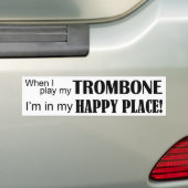 Trombone Happy Place Autoaufkleber (Auf Auto)