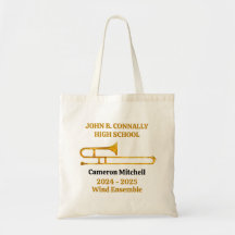 Trombone High School Band Gold Personalisiert
