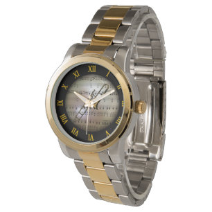 Trombone ~ Hintergrund "The Musical Planet" * ~ Armbanduhr