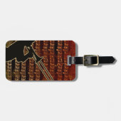 Trombone-ID280 in warmen Tönen Gepäckanhänger (Vorderseite horizontal)