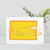 Trombone-Invasion Einladung (Stehend Vorderseite)