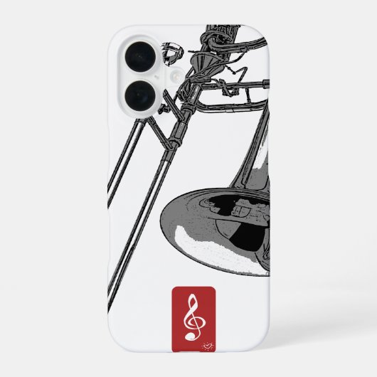 Trombone iPhone 16 Hülle (Rückseite)