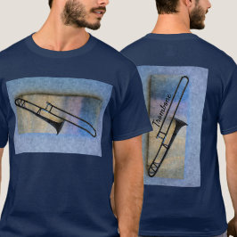 Trombone Jazzy Artistic Musical Blues T-Shirt