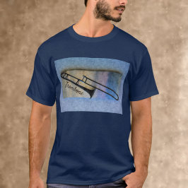 Trombone Jazzy Musical Artistic T - Shirt