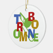 TROMBONE KERAMIKORNAMENT (Links)