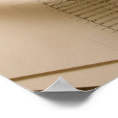 Trombone-Leinwand Poster (Ecke)