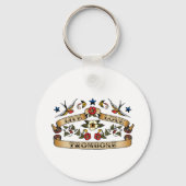 Trombone-Liebe Schlüsselanhänger (Vorderseite)