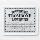 Trombone-Lizenz Mousepad (Vorne)