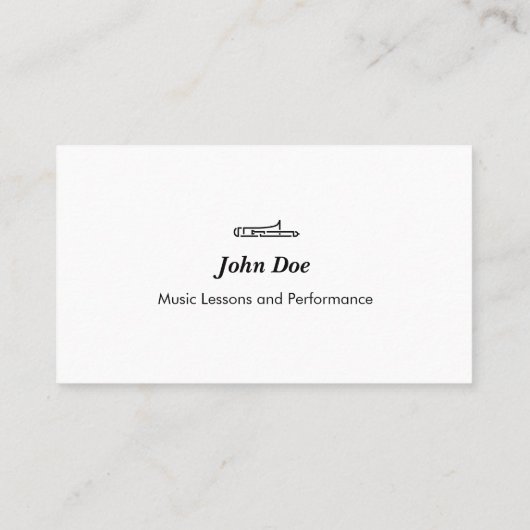 Trombone-Logo - Visitenkarte (Rückseite)