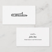 Trombone-Logo - Visitenkarte (Vorne/Hinten)