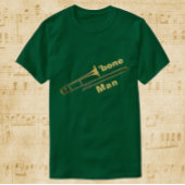 Trombone Man Spaß T - Shirt