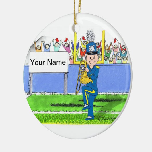 Trombone - Männlich Keramikornament (Links)