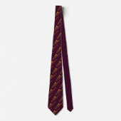 Trombone Maroon Neck Tie Krawatte (Vorderseite)