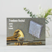 Trombone-Messgerät Einladung (Stehend Vorderseite)