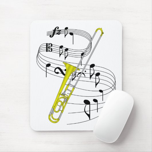 Trombone Mousepad (Mit Mouse)