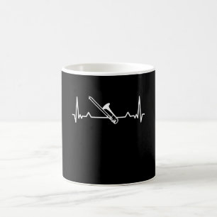 Trombone Music Heartbeat Funny Gift Kaffeetasse