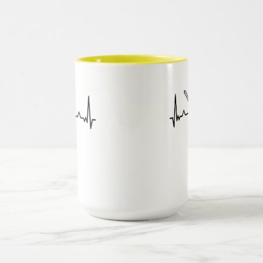 Trombone Music Heartbeat Funny Gifts Tasse (Zentrum)