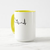 Trombone Music Heartbeat Funny Gifts Tasse (Vorderseite Links)