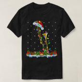 Trombone Music Lover Matching Weihnachtsmannmütze  T-Shirt (Design vorne)