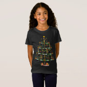 Trombone Music Lover Xmas Lighting Trombone Christ T-Shirt (Vorne ganz)