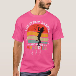 Trombone Musical Retro Brass Instrument Player Jaz T-Shirt