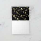 Trombone Musician Band Teacher Note Card (Innenseite)