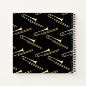 Trombone Musician Band Teacher Notebook Notizblock (Rückseite)