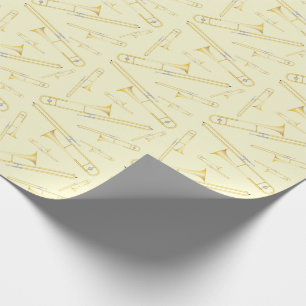 Trombone Musician Band Teacher Wrapping Paper Geschenkpapier