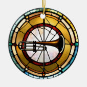 Trombone-Musik Keramik Ornament (Vorne)