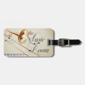 Trombone-Musik-Raum Gepäckanhänger (Vorderseite horizontal)