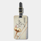 Trombone-Musik-Raum Gepäckanhänger (Vorderseite vertikal)