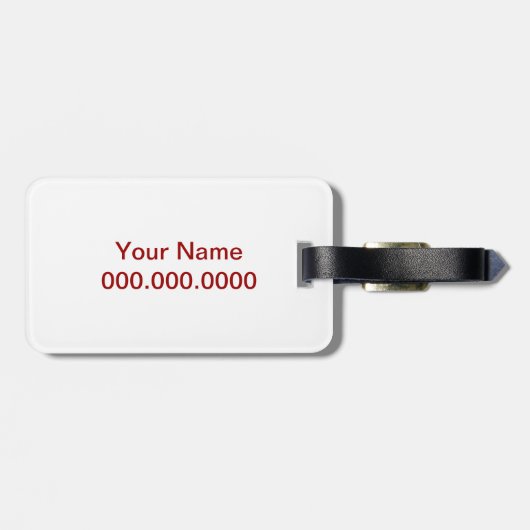 Trombone-Musik-Raum Gepäckanhänger (Rückseite horizontal)