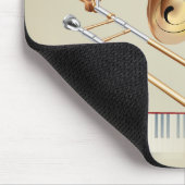 Trombone-Musik-Raum Mousepad (Ecke)