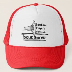 Trombone-Musiker cooler als Sie Hut-Kappe Truckerkappe