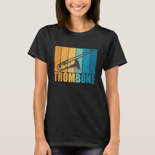 Trombone Musiker Vintag Musiker Instrument Wind T-Shirt