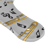 Trombone-Musiknoten-Muster Schneidebrett (Ecke)