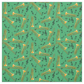 Trombone-Musiknoten Stoff (Muster)