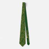 Trombone Neck Tie (grün) Krawatte (Vorderseite)
